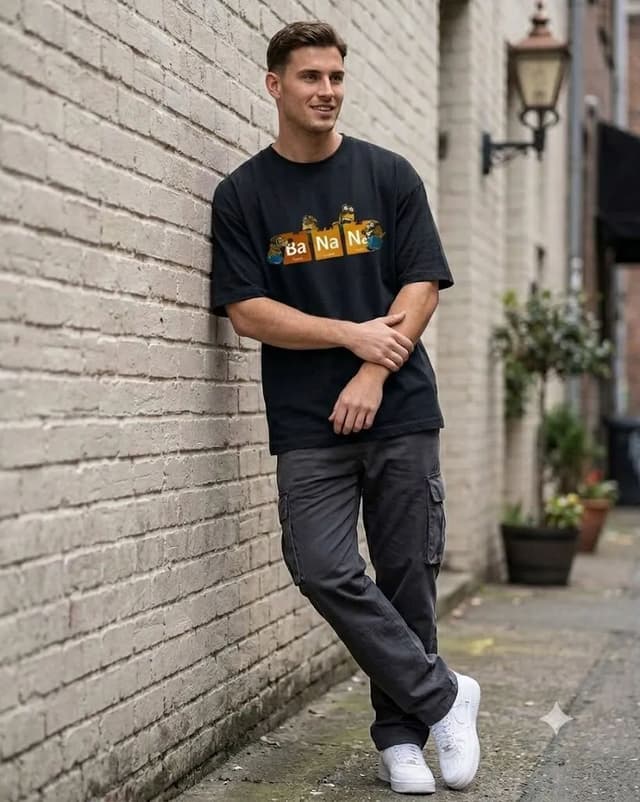 Ba Na Na  200 GSM Drop Shoulder T-Shirt
