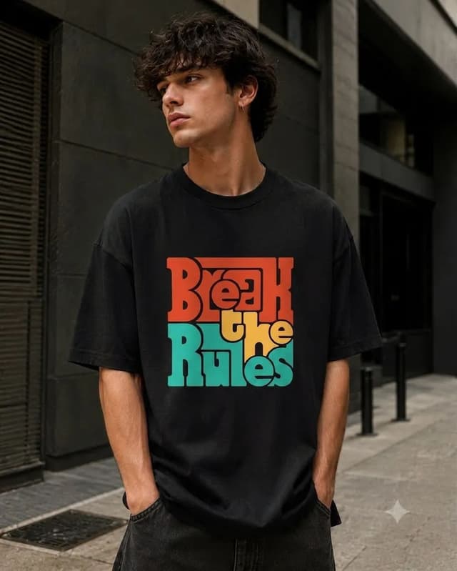 Break The Rules 200 GSM Drop Shoulder T-Shirt